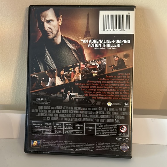4/$20 TAKEN dvd - Picture 3 of 4